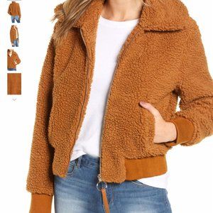 Moon River Zip-Up Teddy Jacket